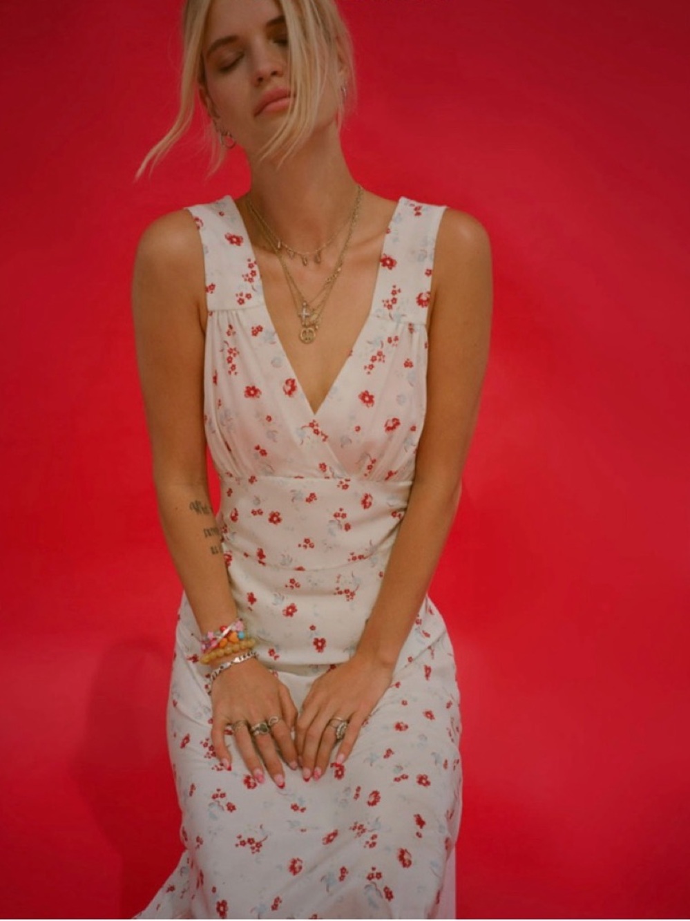 Realisation Par Liv Dress in Illuminismo. 100% silk crepe. Size medium.